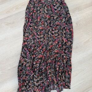 Jessica Simpson Black Floral Maxi Skirt